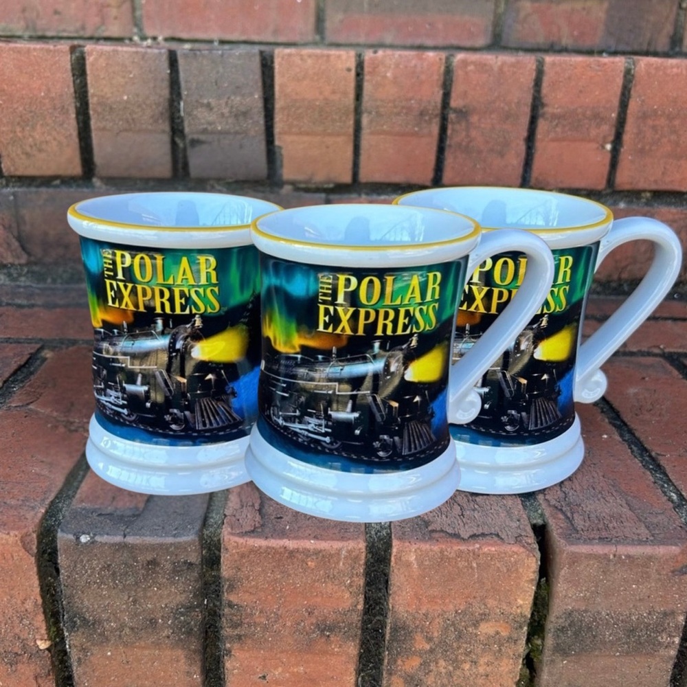 POLAR EXPRESS SET Of 3 MUGS